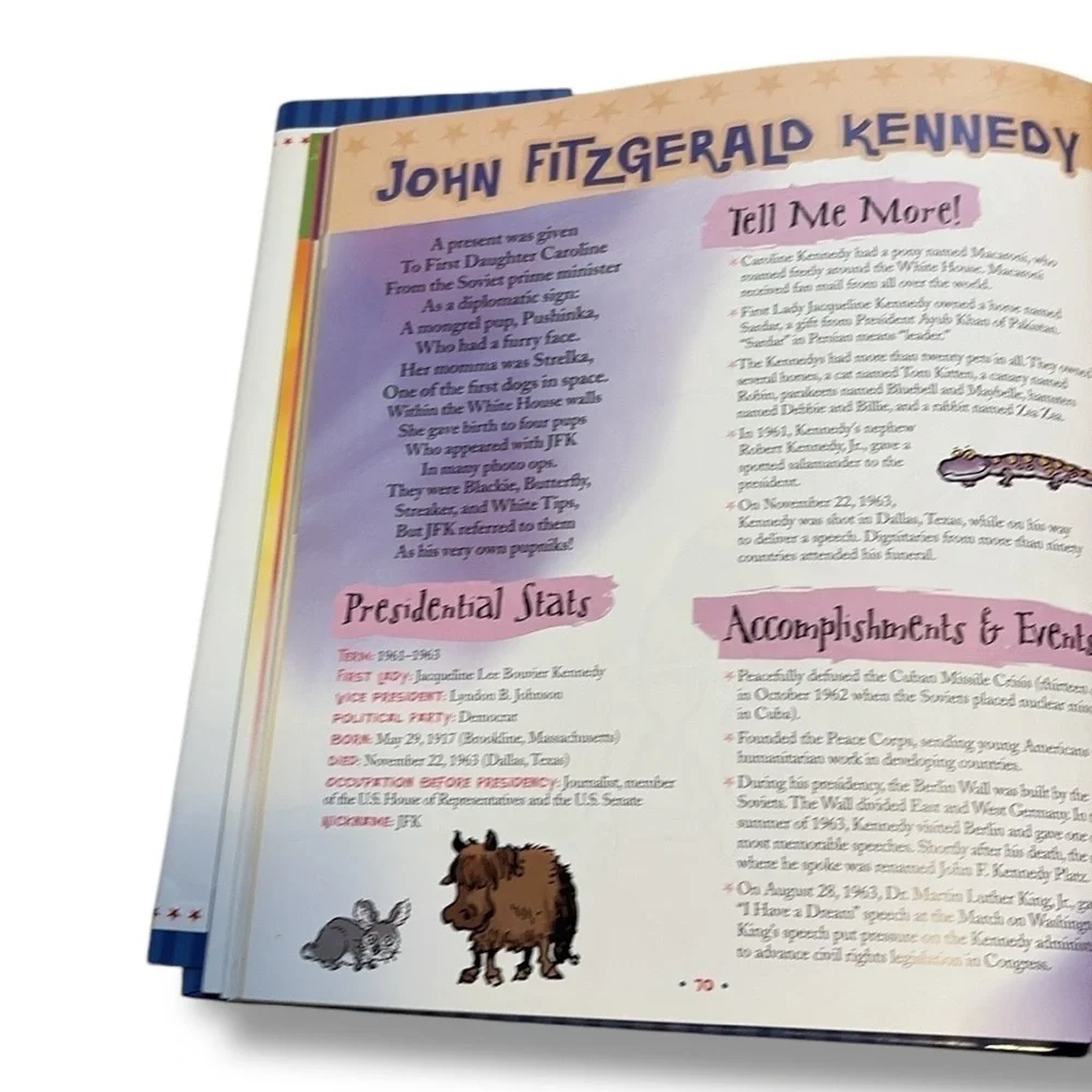 Presidential Pets Hardcover Book by Julia Monet
